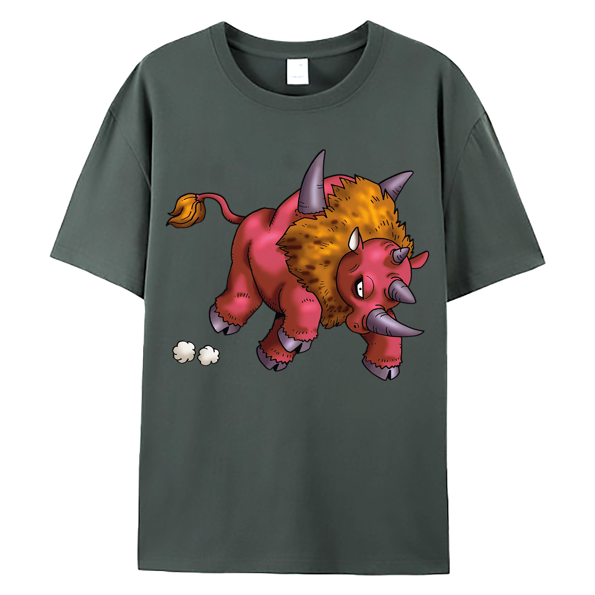 （画像用） ドラゴンクエスト Doragon Kuesuto Dragon Quest 綿100％ メンズ半袖Tシャツ｜肌触りやわらか＆通気性
